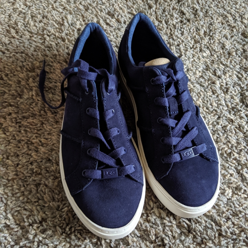 Uggs blue suede shoes